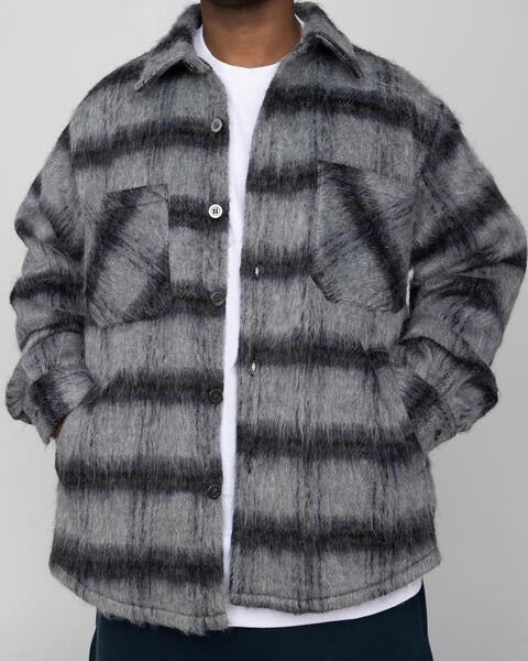 EPTM SIDE SLIT FLANNEL-CHARCOAL