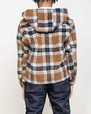 EPTM MOHAIR FLANNEL JACKET-BROWN