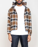 EPTM MOHAIR FLANNEL JACKET-BROWN