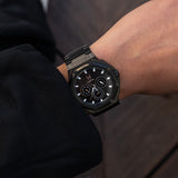 AM404SS - 41 MM BRUSHED BLACK CARBON FIBER WATCH