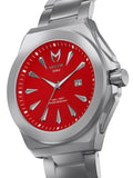 NO112SS - NOBLE SILVER RED WATCH