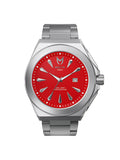 NO112SS - NOBLE SILVER RED WATCH