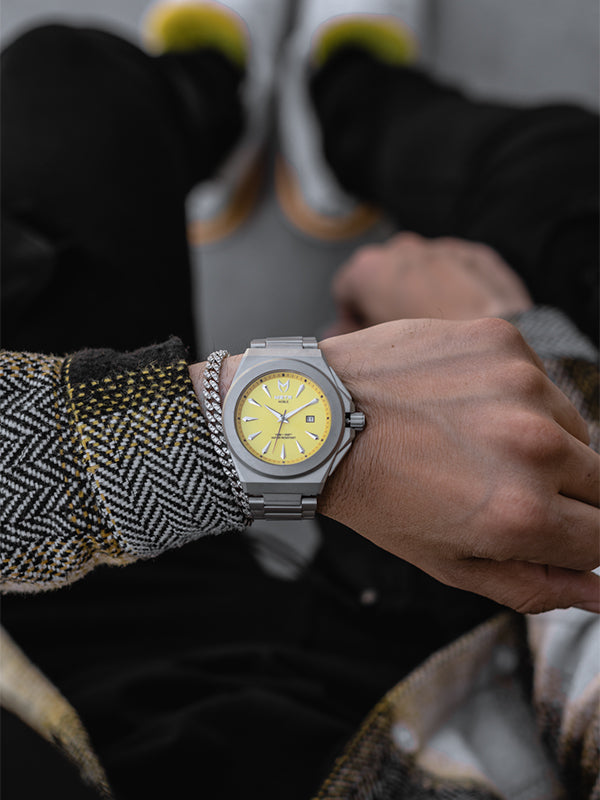 NO115SS - NOBLE SILVER / YELLOW WATCH