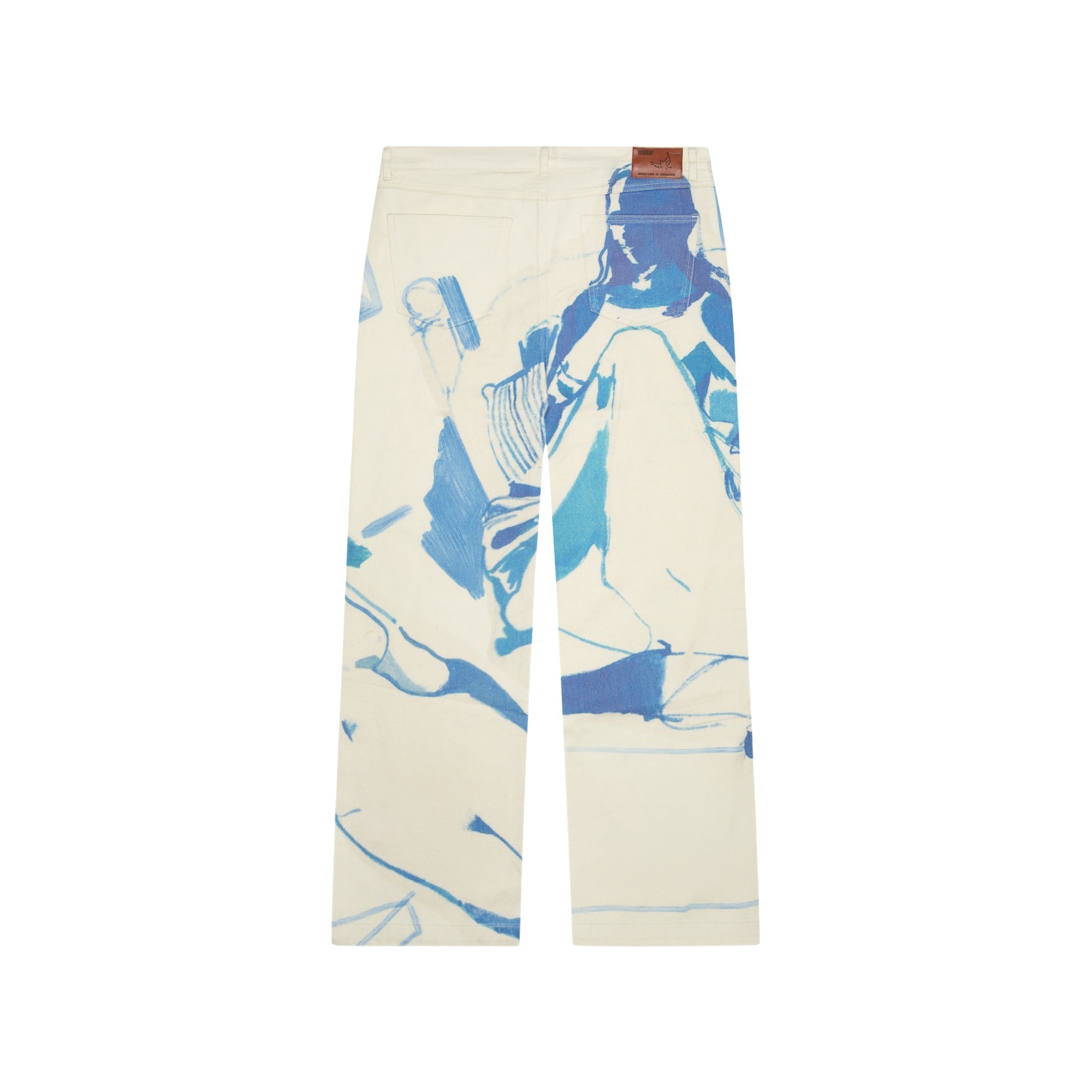 1989 BEDROOM PAINTING DENIM PANTS [CREAM]