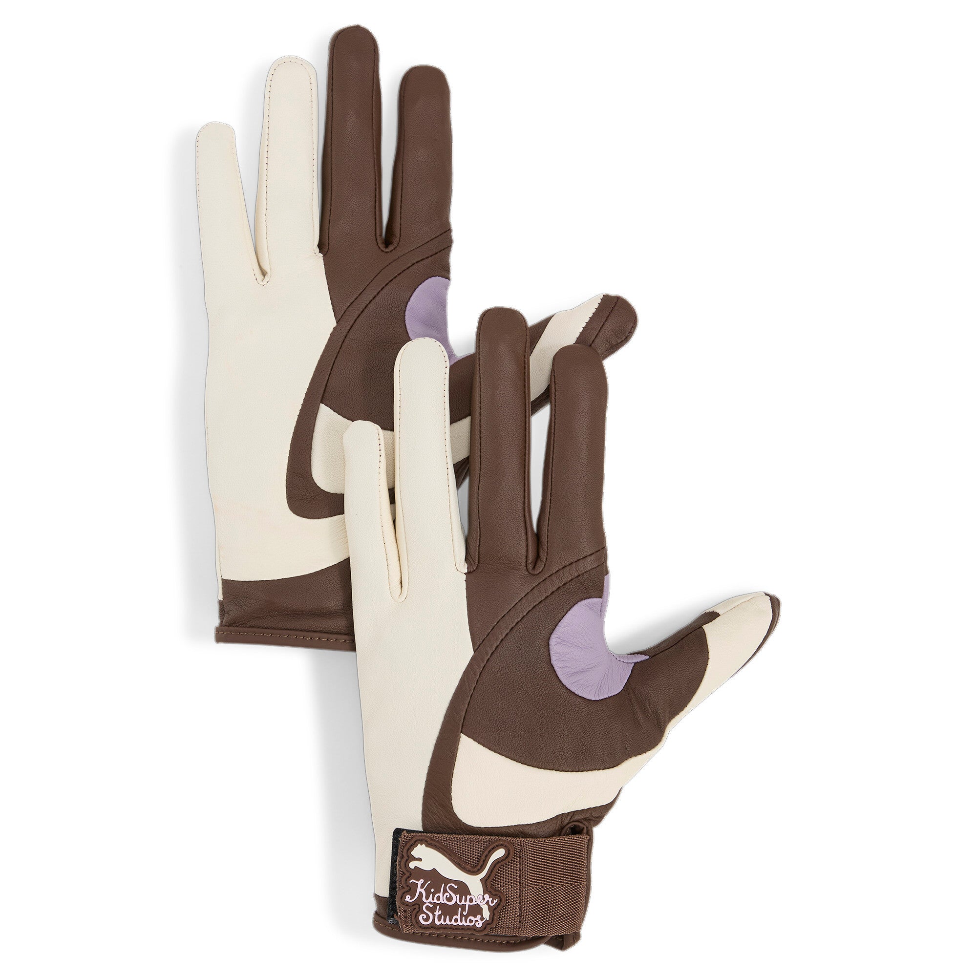 Puma x KidSuper Leather Eye Gloves [Espresso Brown / Alpine Snow]