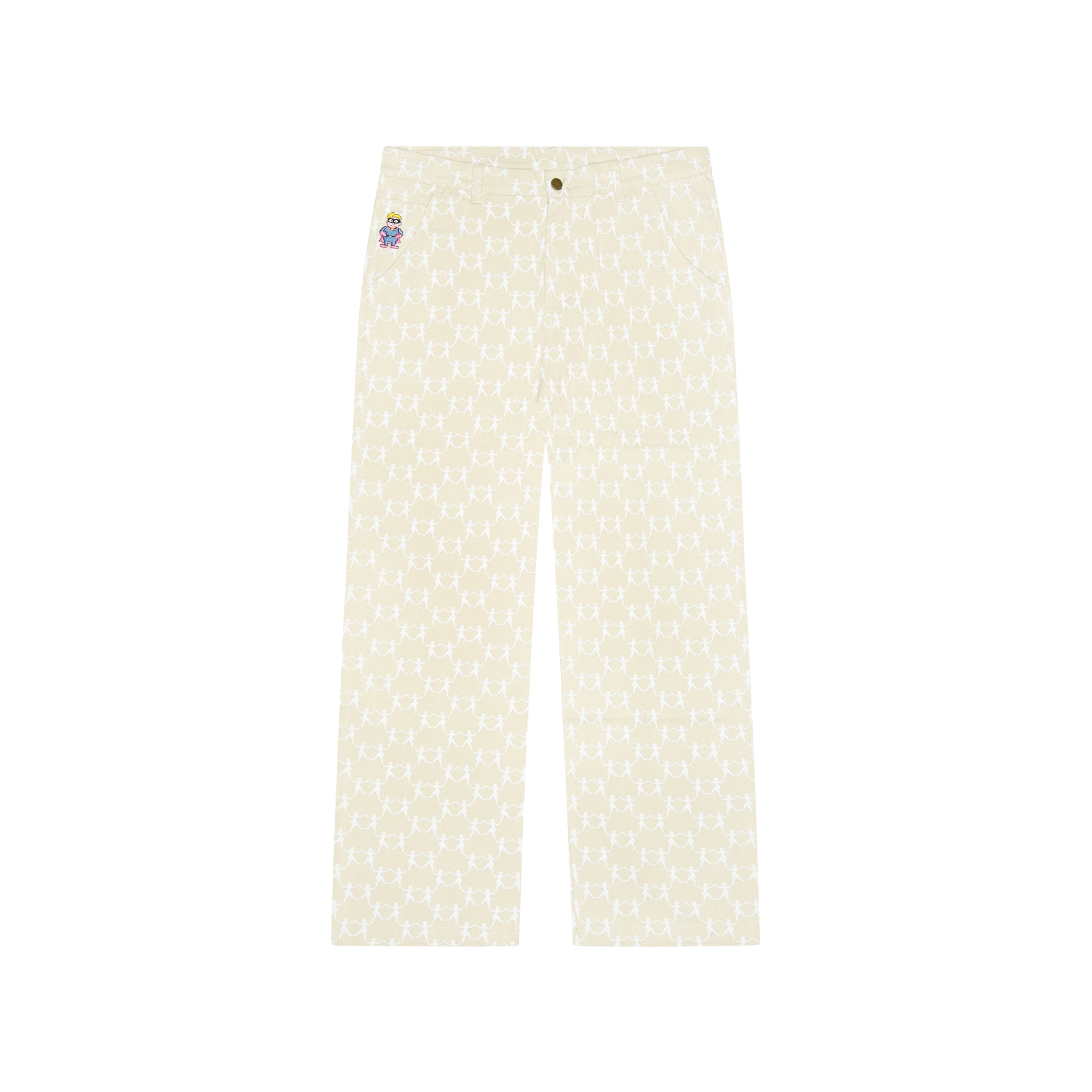 Dancing Ladies Print Pants [Khaki]