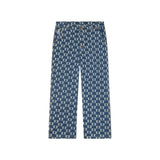 Dancing Ladies Print Pants [Blue]