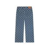 Dancing Ladies Print Pants [Blue]