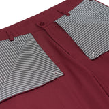 Cuff Pants [Burgundy]