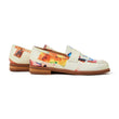 Collage Faces Printed Loafer [White]