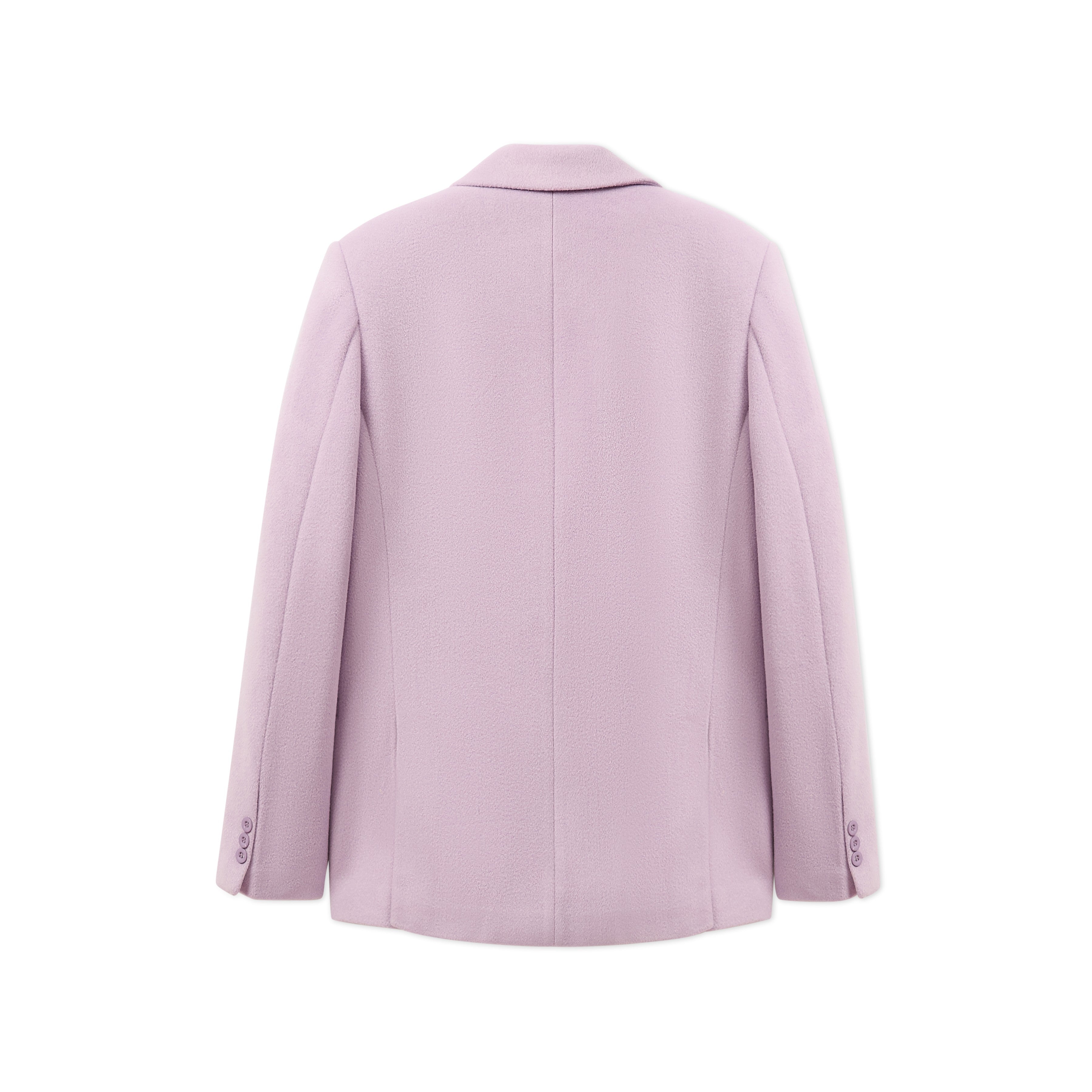 Embroidered Wool Suit Top [Lavender]