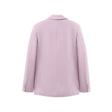 Embroidered Wool Suit Top [Lavender]