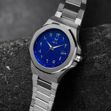 DS103SS - DAY TRIP STEEL SILVER & BLUE WATCH