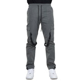 EPTM STRAP CARGO PANTS-CHARCOAL