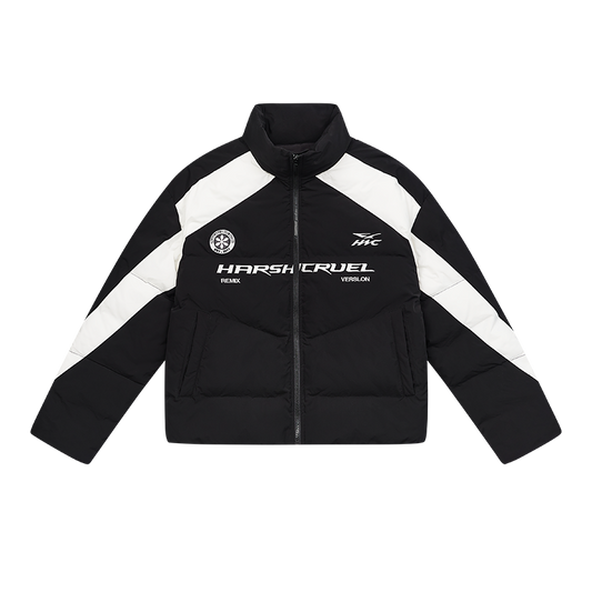 Streetwear Racing Colorblock Padded Jacket