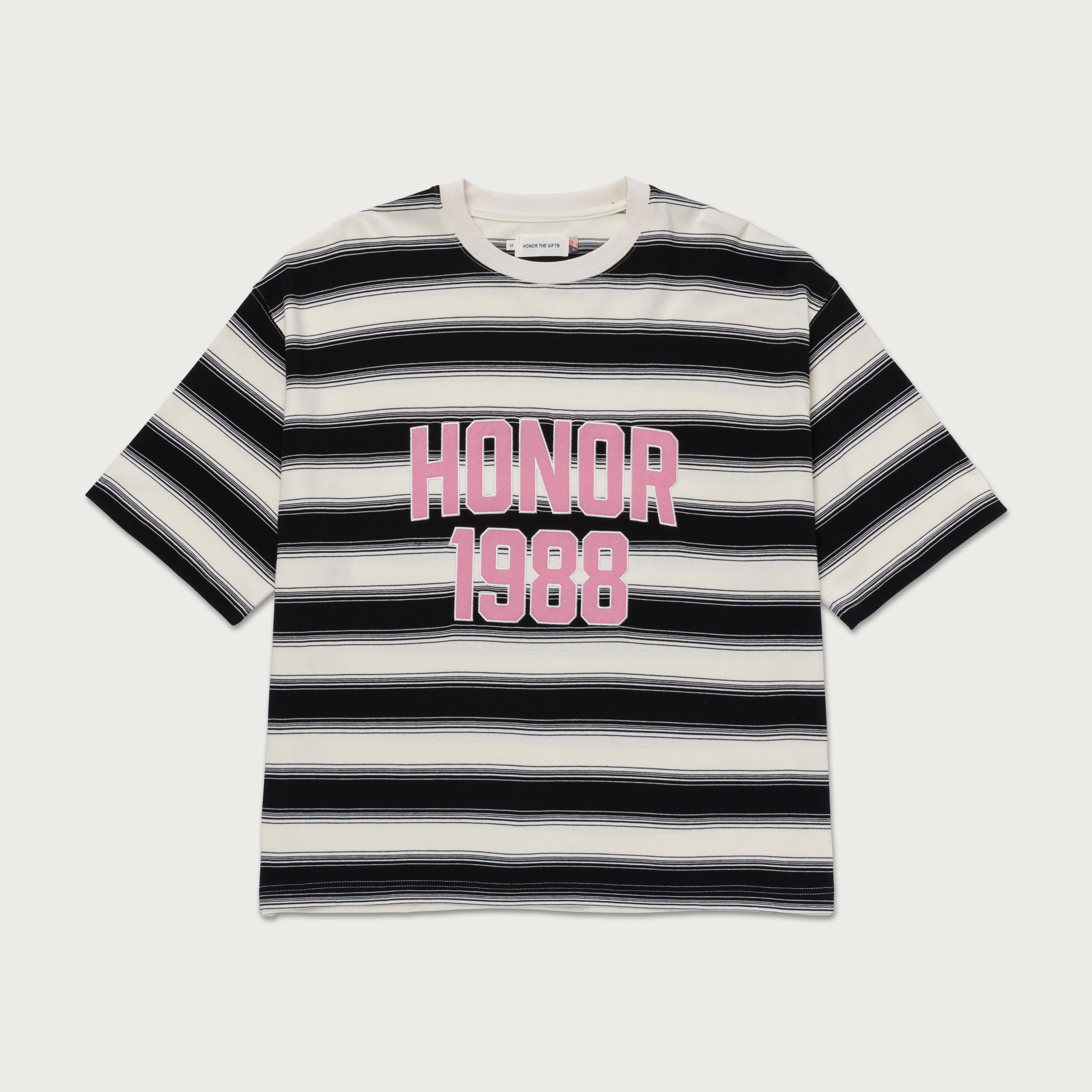 1988 Box Stripe Tee - Black