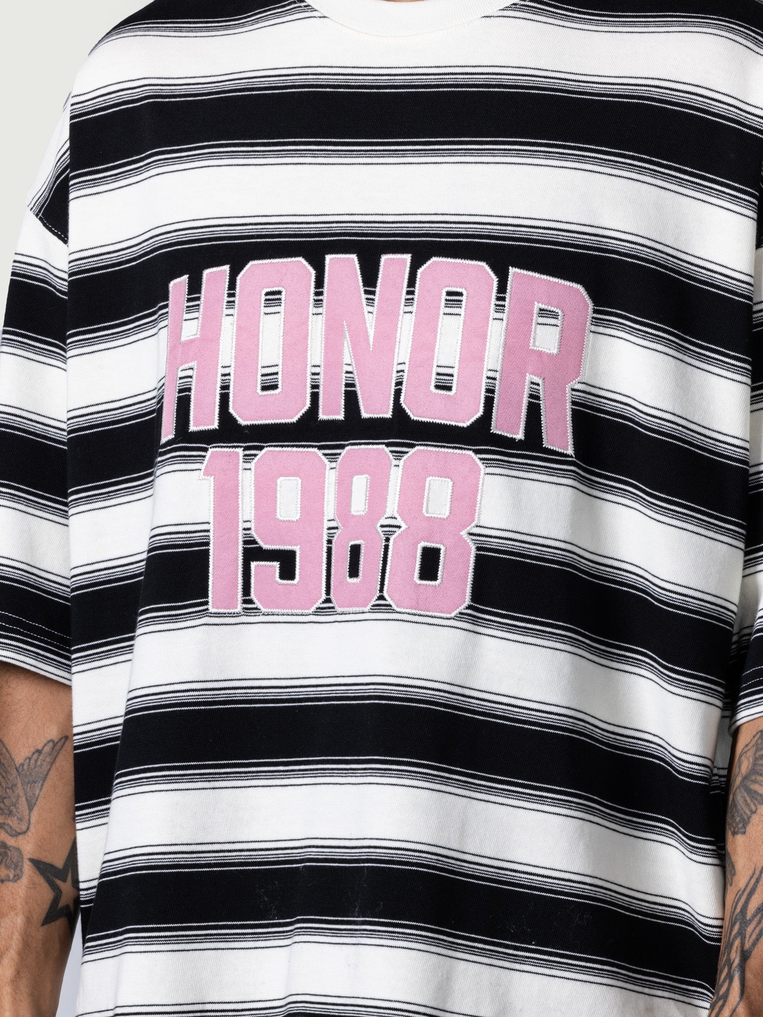 1988 Box Stripe Tee - Black