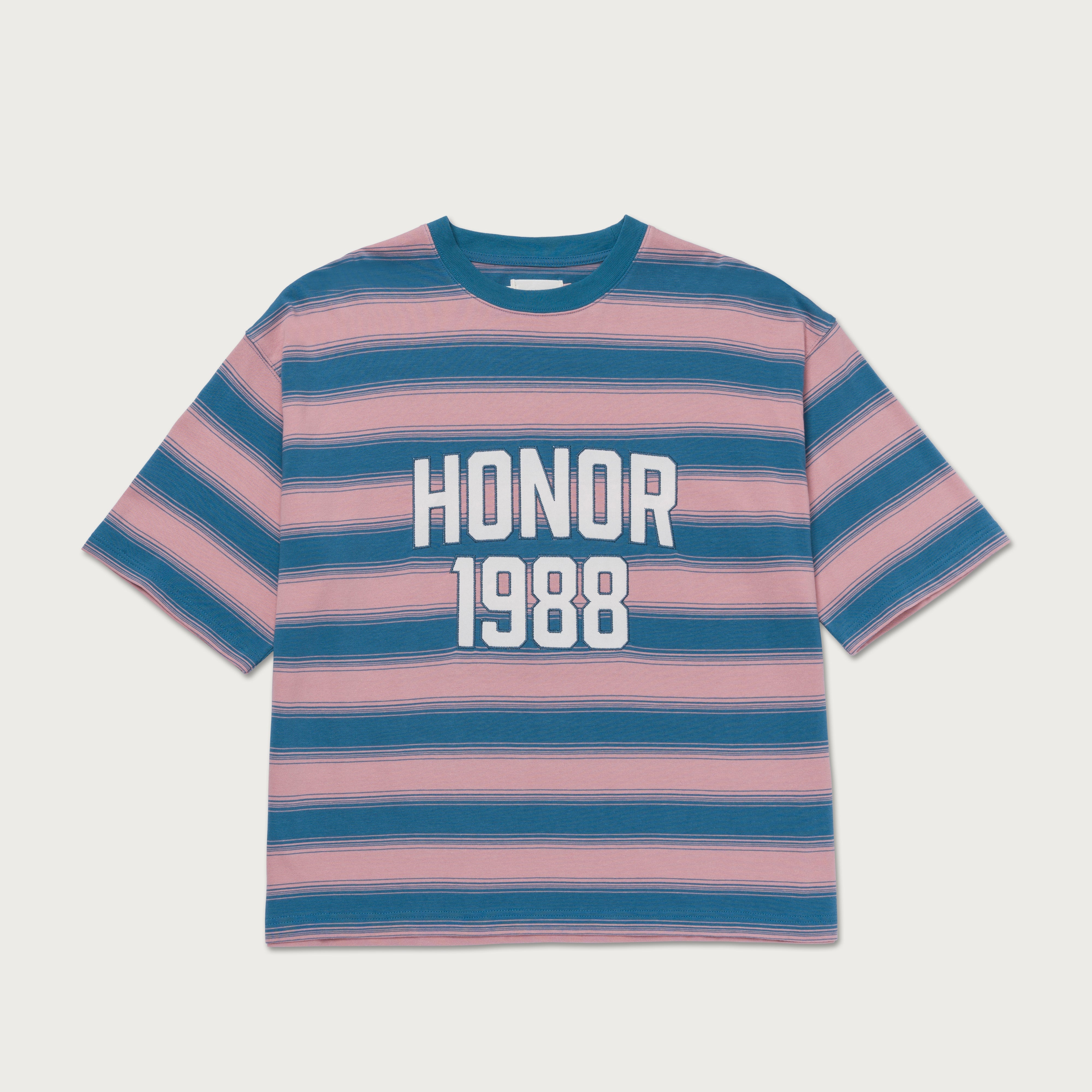 1988 Box Stripe Tee - Pink