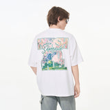 Font Art Oil Painting Floral Tee