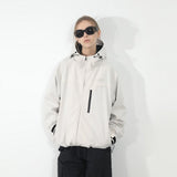 Metal Logo Functional Hooded Jacket