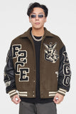 F2CE Dog Woolen Varsity Jacket