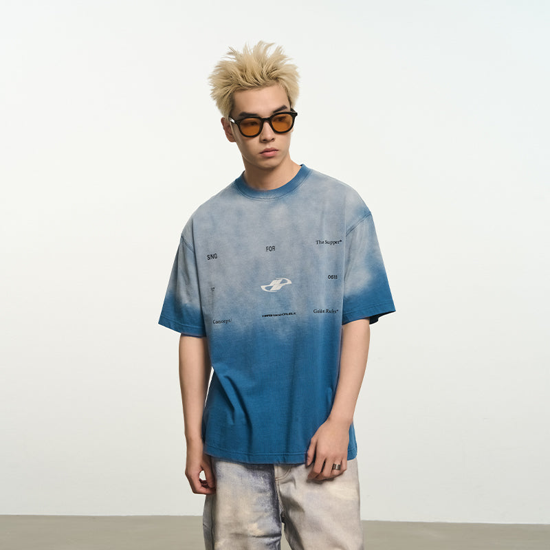 Gradient Washed Loose Tee