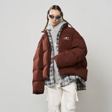 Two Piece Plaid Shirt Down Jacket