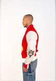 1|24 HOT AIR BALLOON VARSITY JACKET - RED