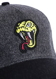 Snake Wool Cap (Charcoal/Black)