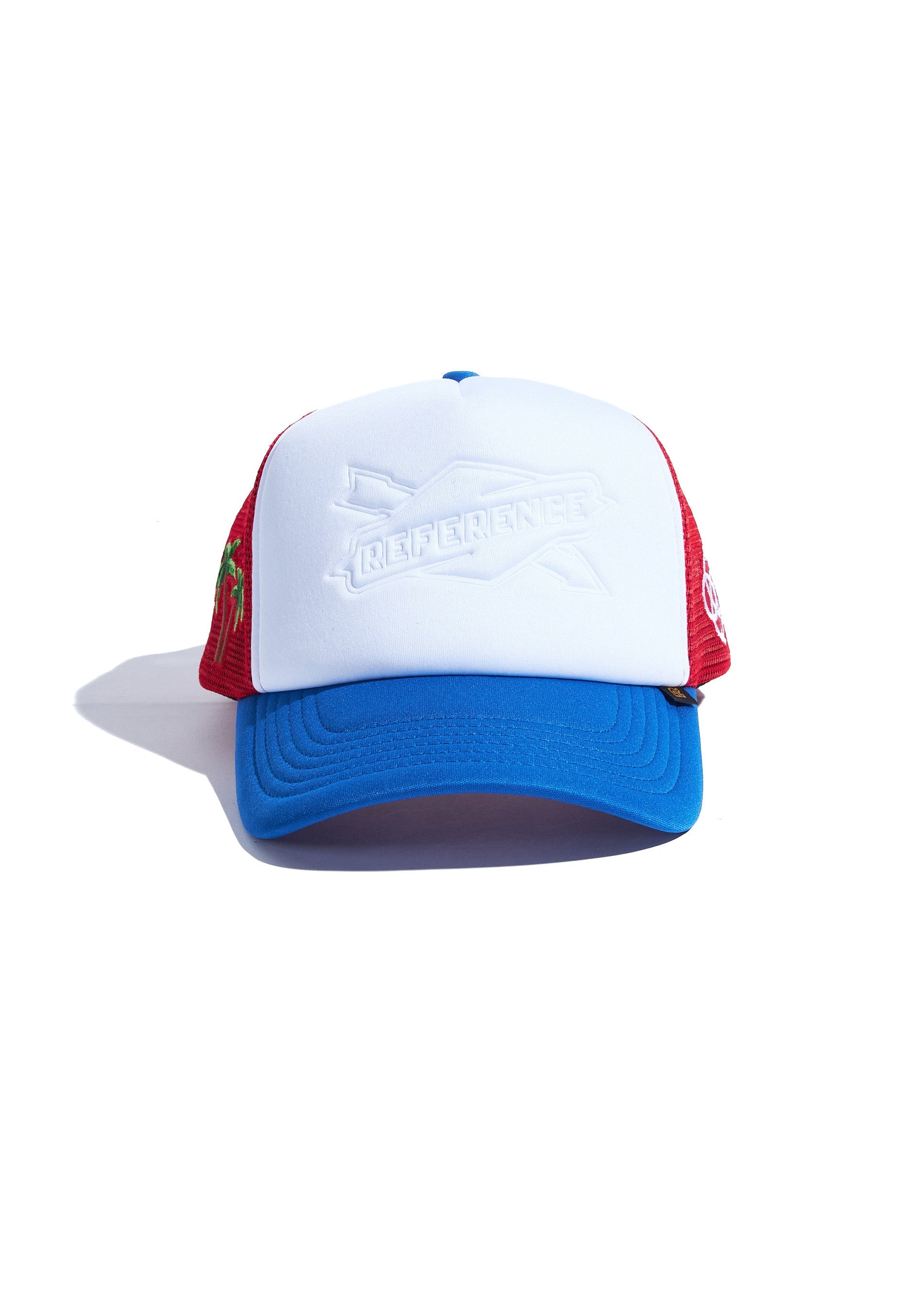 Embossed Trucker (White/Blue/Red)