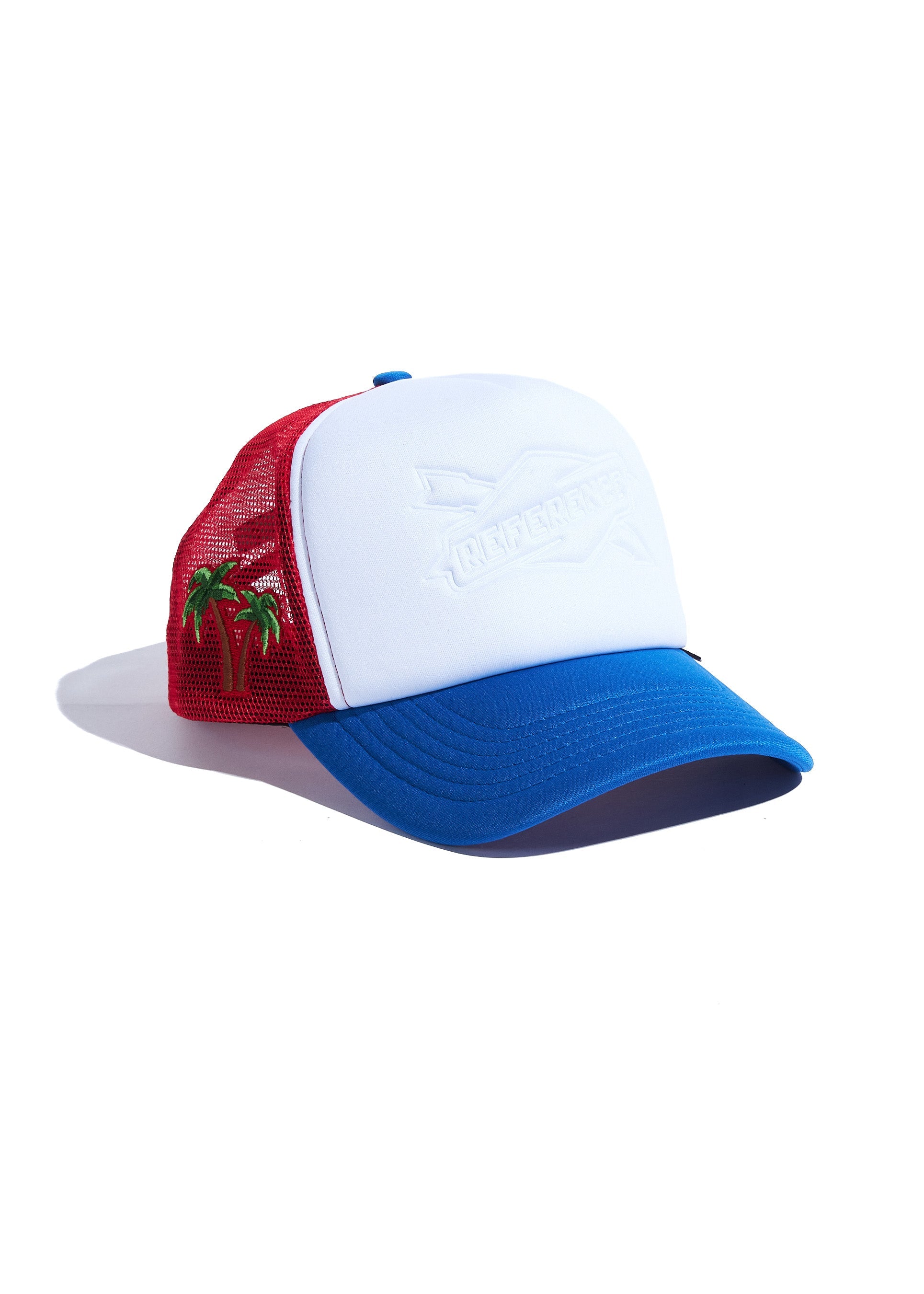 Embossed Trucker (White/Blue/Red)