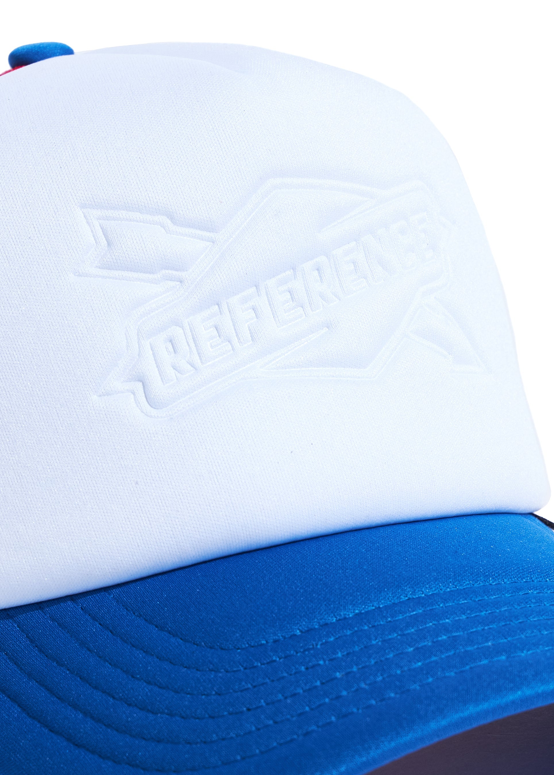 Embossed Trucker (White/Blue/Red)