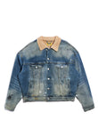 Denim Sherpa Trucker - Washed Indigo