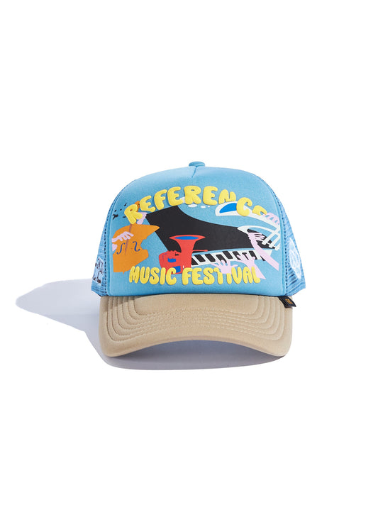 Festival Trucker (Sky Blue/Tan)