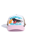 Festival Trucker (White/Pink)