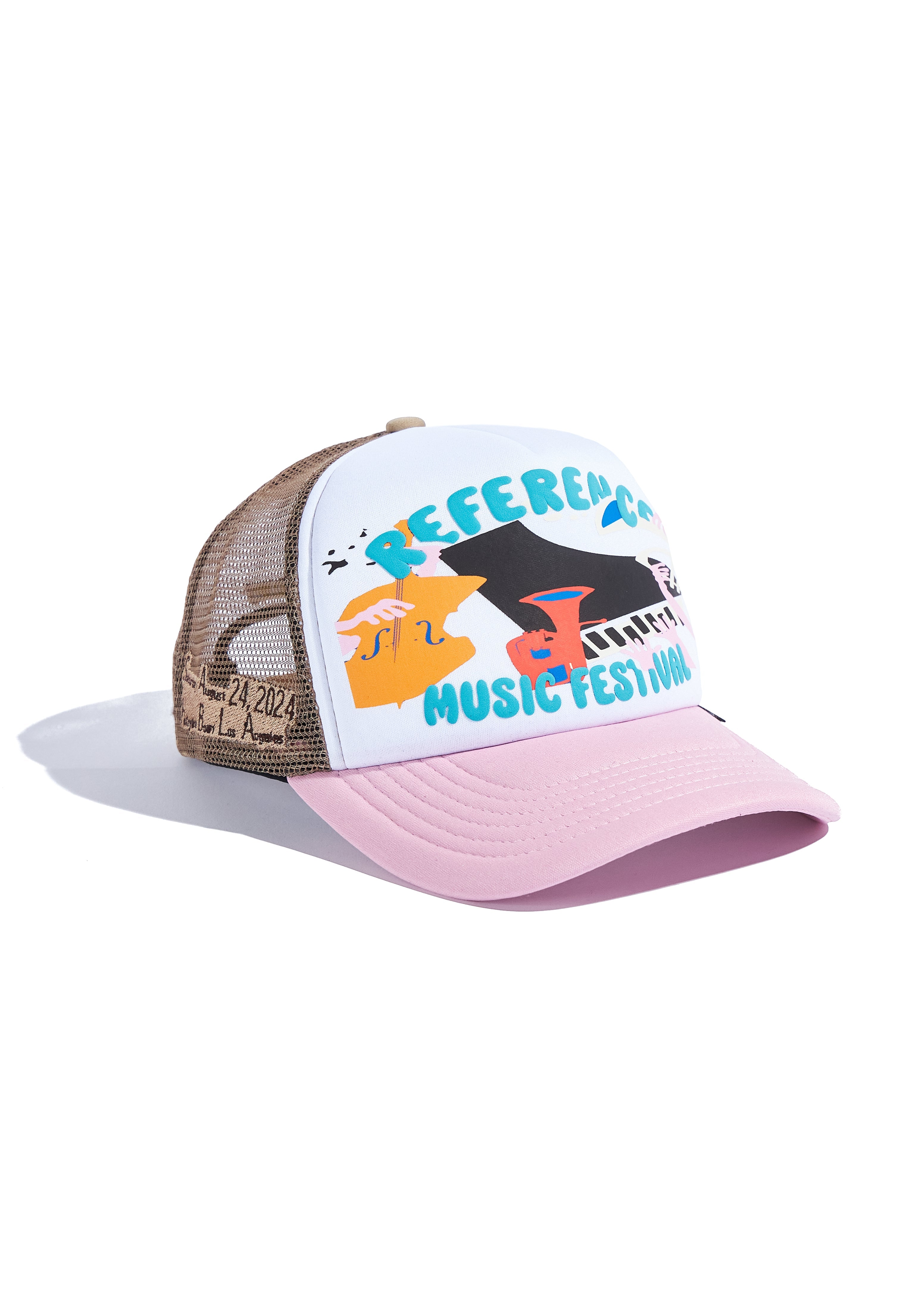 Festival Trucker (White/Pink)