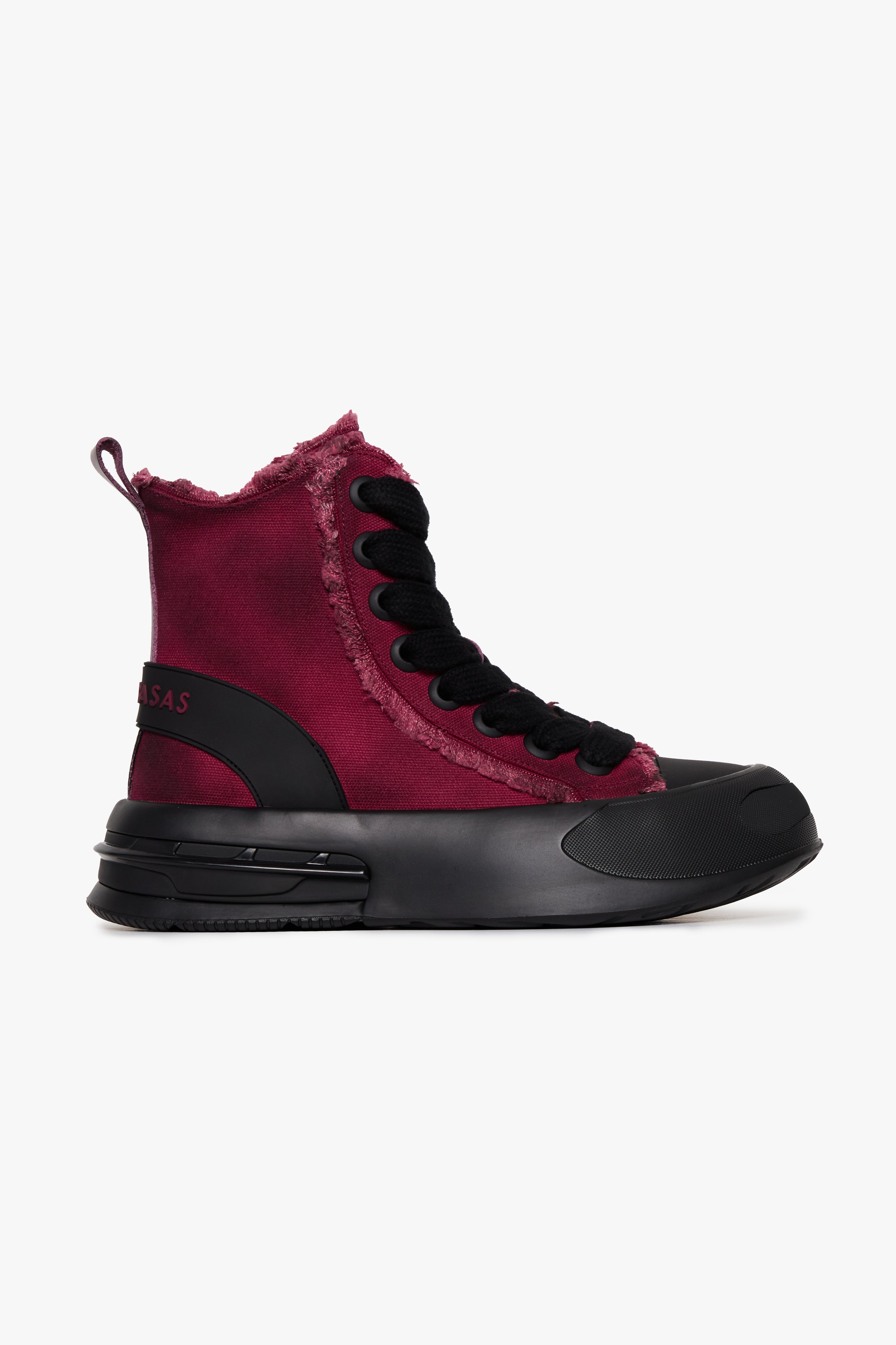 "PURPOSE" BURGUNDY HIGH TOPS