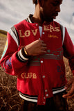 "Lovers" Surf Club Varsity Letterman Jacket (True Red)