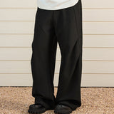 Cleanfit Pleated Wide-Leg Trousers