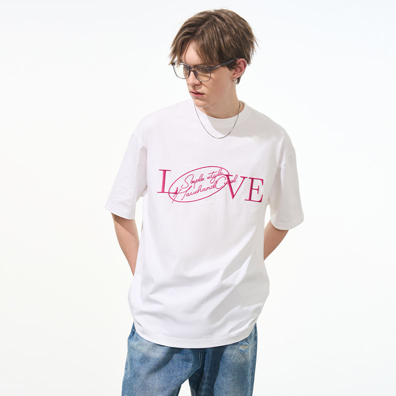 Love Embroidered Tee