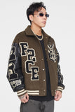 F2CE Dog Woolen Varsity Jacket