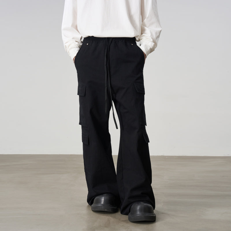 Embroidered Dynamic Logo Drawstrings Trousers