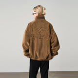 Logo Embroidered Sherpa Jacket