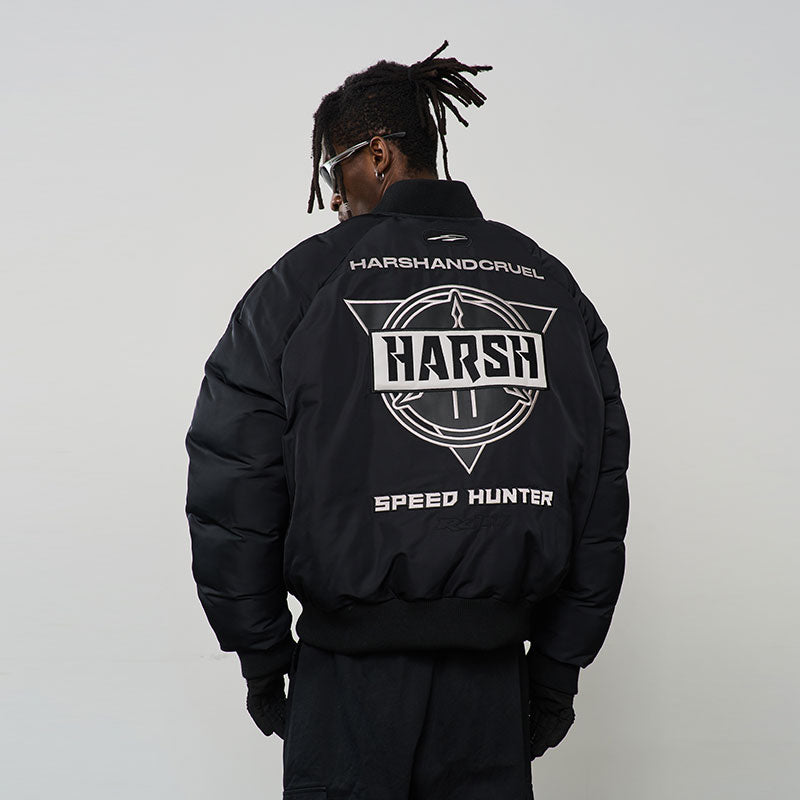 Embroidered Patches MA1 Logo Jacket