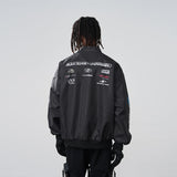 Stand Up Collar Logo Racing Coach Jacket