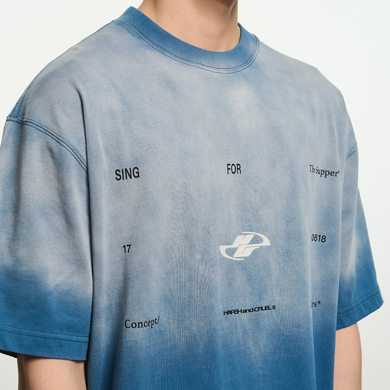 Gradient Washed Loose Tee