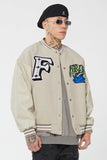 Mercy Embroidered Woolen Varsity Jacket