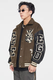 F2CE Dog Woolen Varsity Jacket