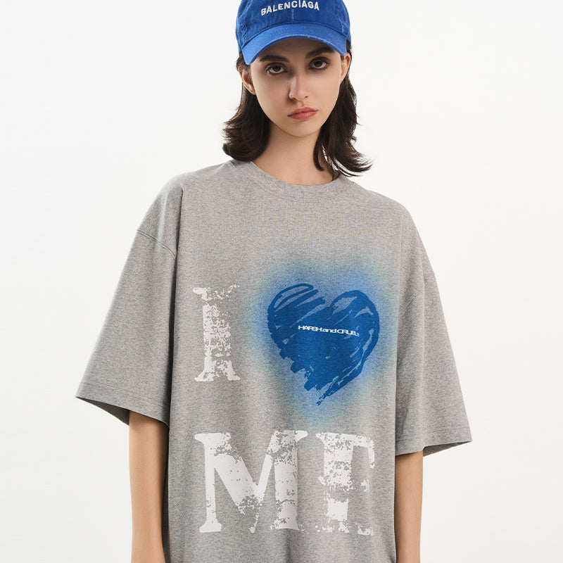 Heart Print Heavyweight Tee