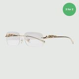 Panther Glasses - Gold / Clear